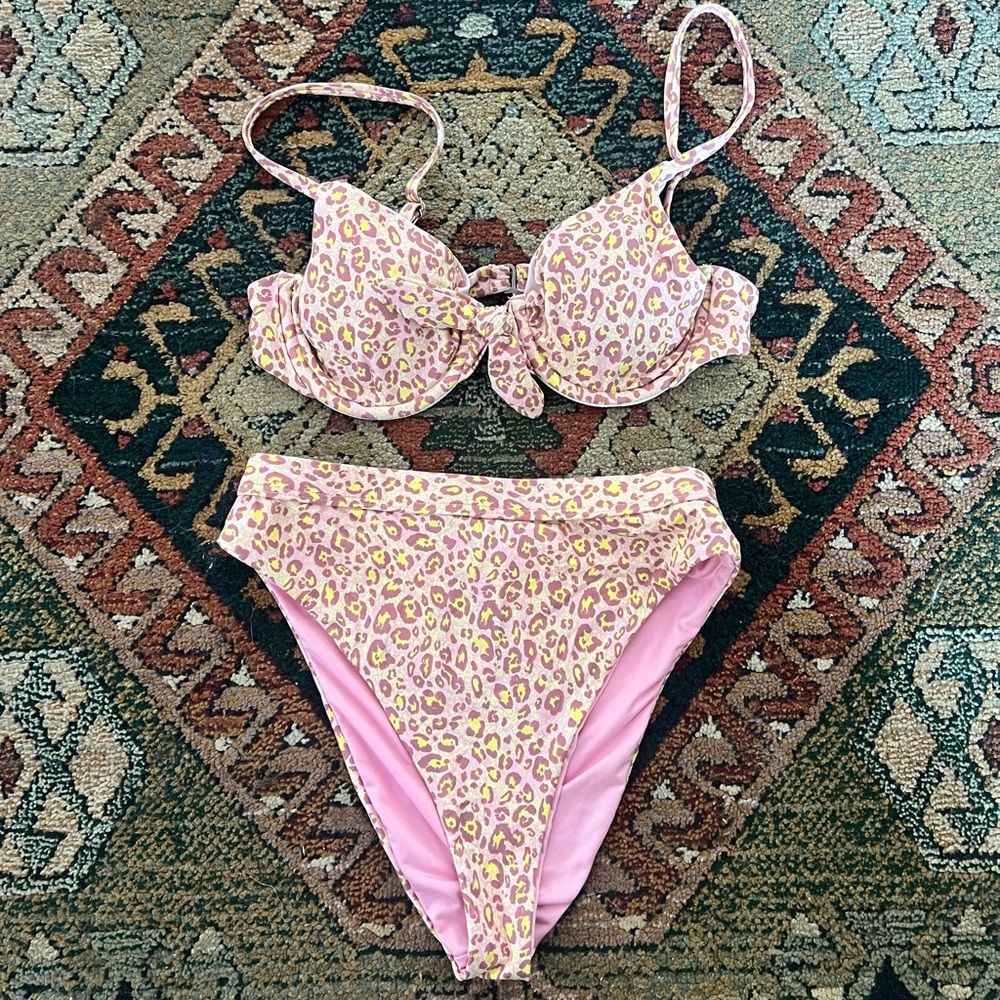 Dippin Daisys Pink Cheetah Bikini